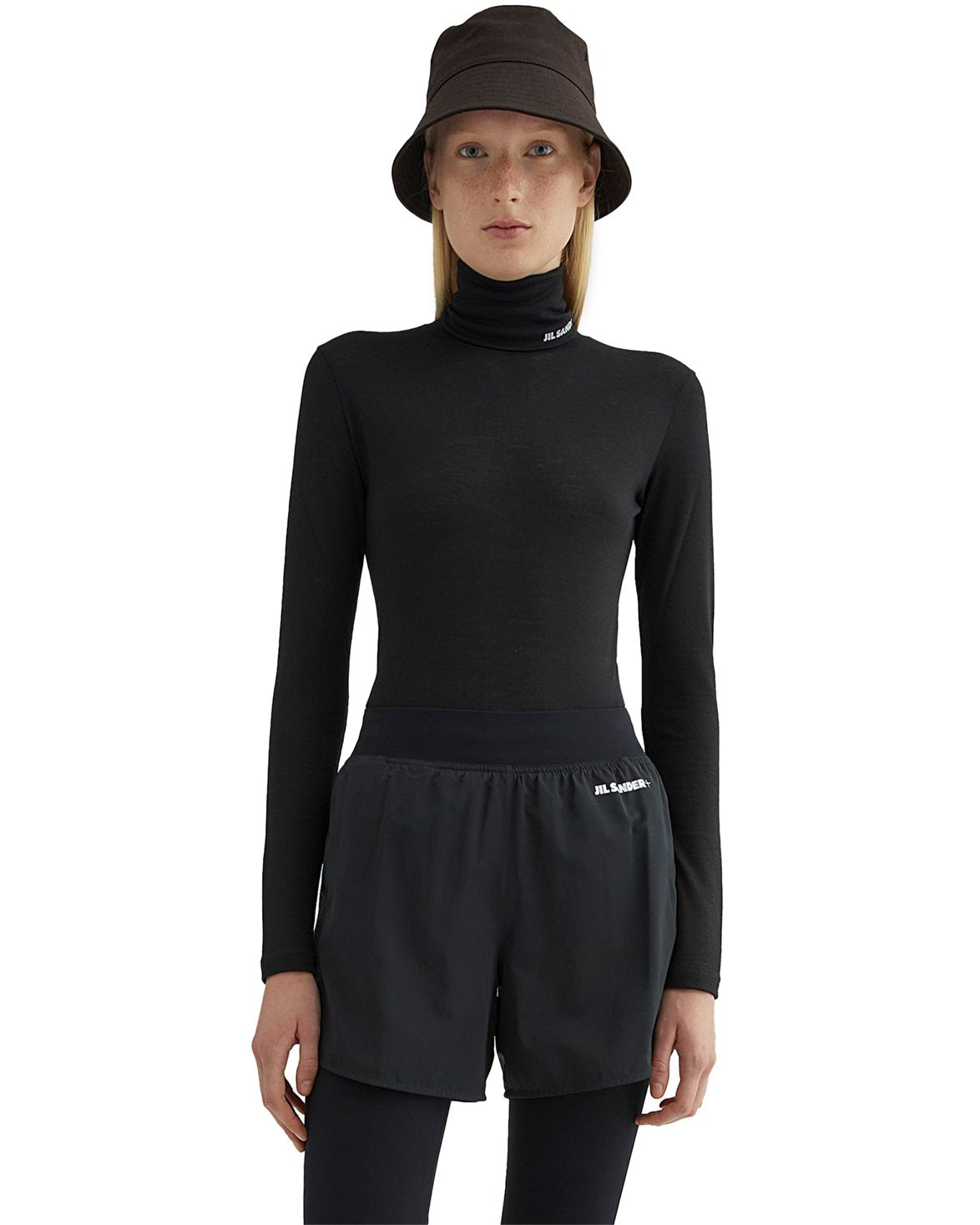 Jil Sander+ Lightweight High-Neck T-Shirt Black