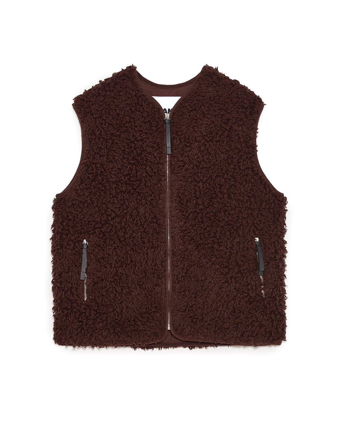 Sherpa Zip Waistcoat M Plum