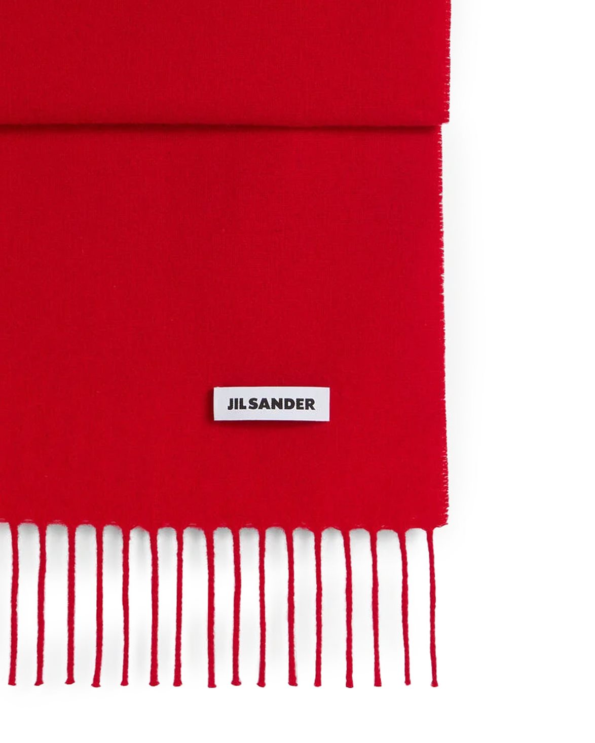 Slim Wool Scarf Rouge