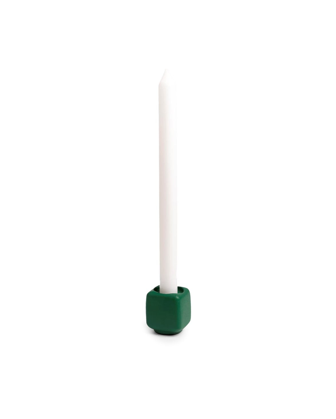 Candle Holder Chunk Green
