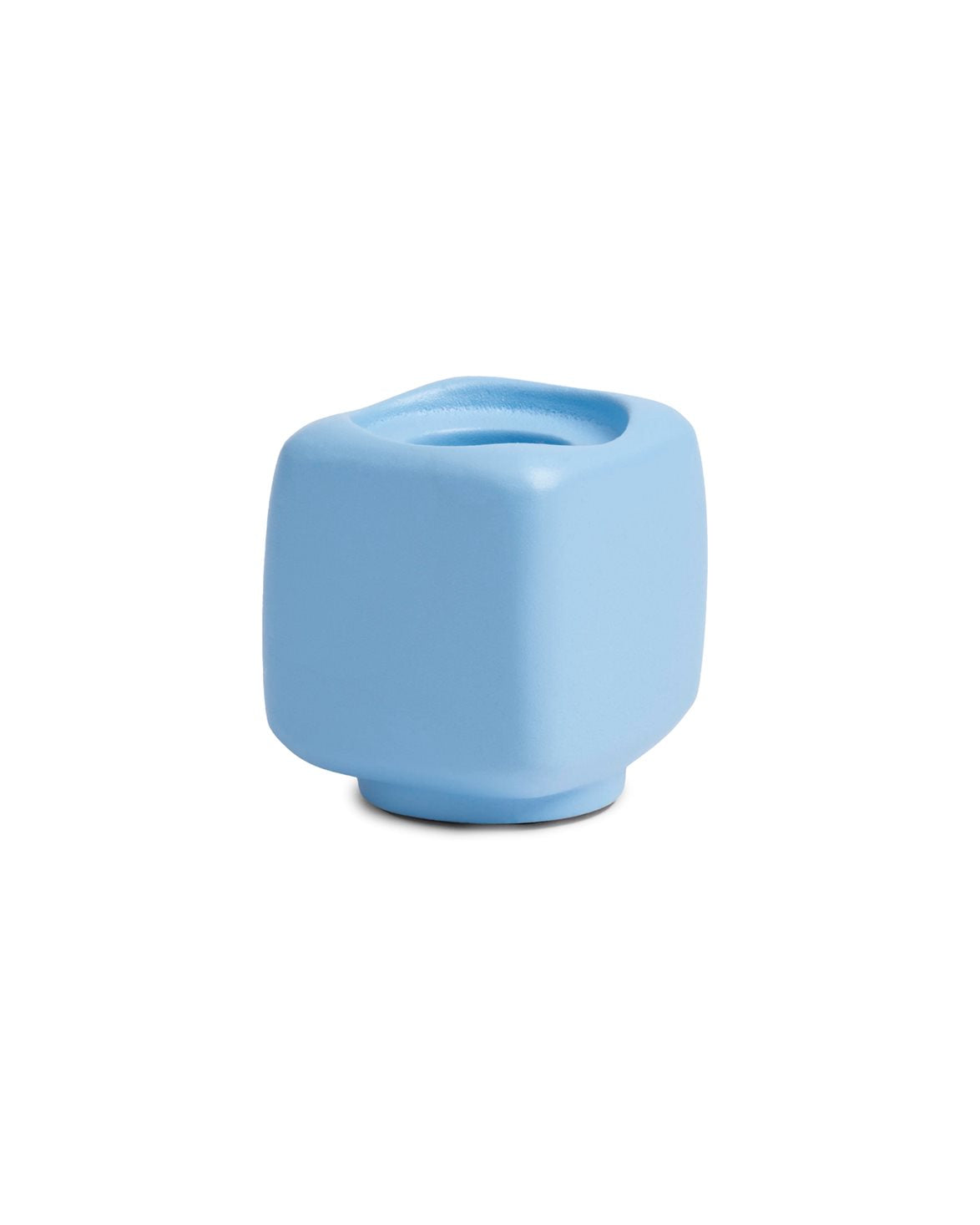 Candle Holder Chunk Light Blue
