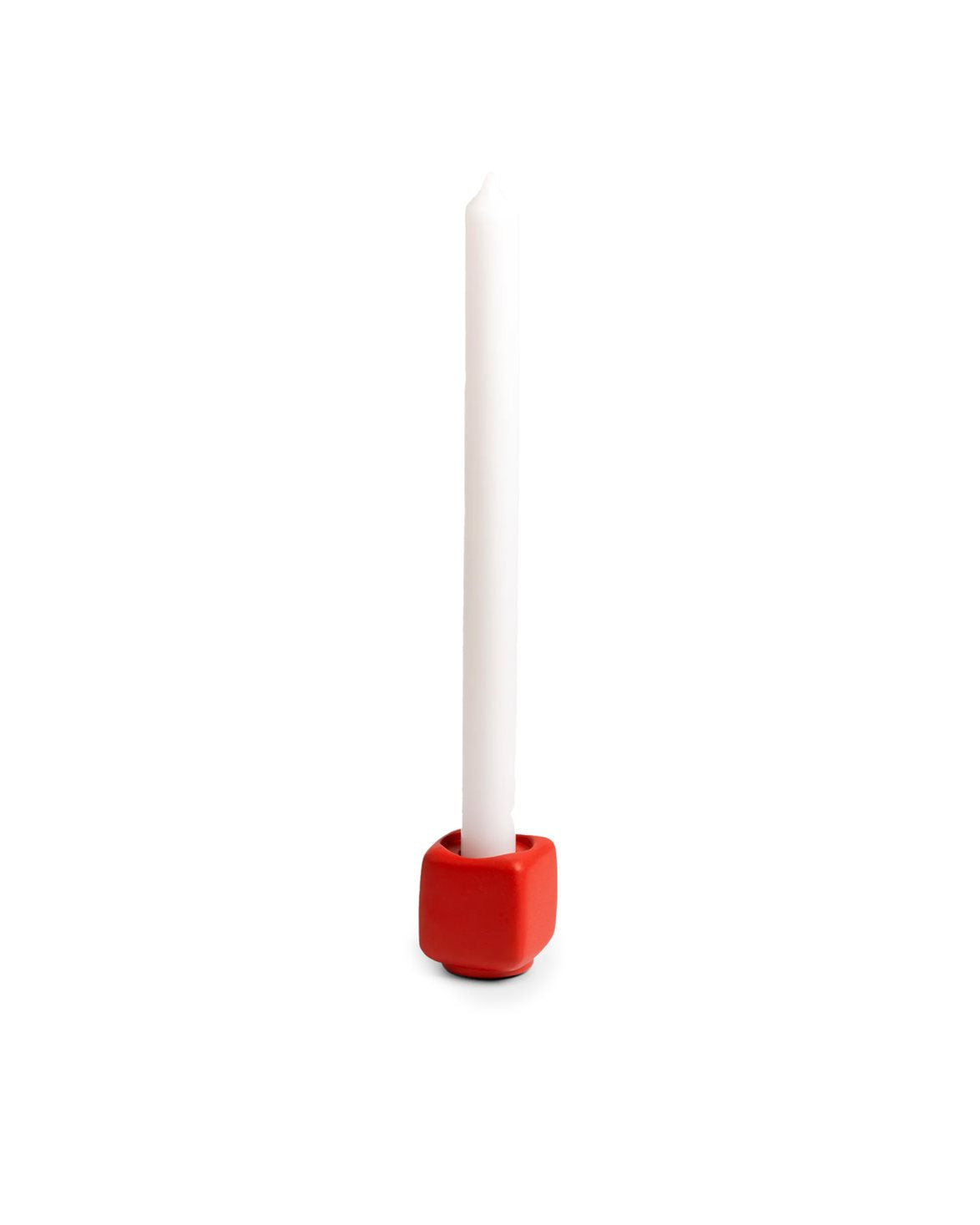 Candle Holder Chunk Red