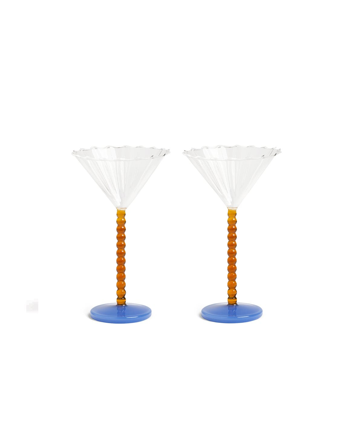Coupe Perle Set Of 2 Amber