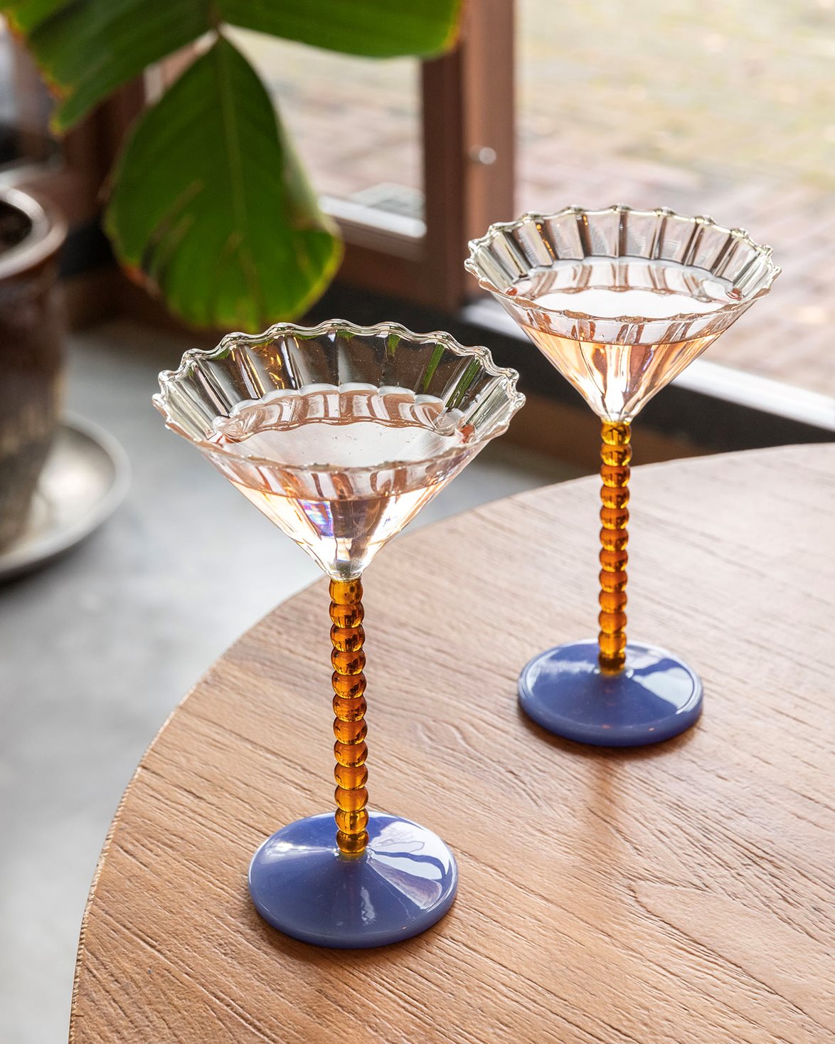Coupe Perle Set Of 2 Amber