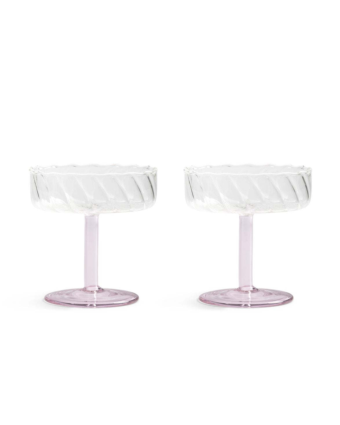 Coupe Twirl Set Of 2 Pink