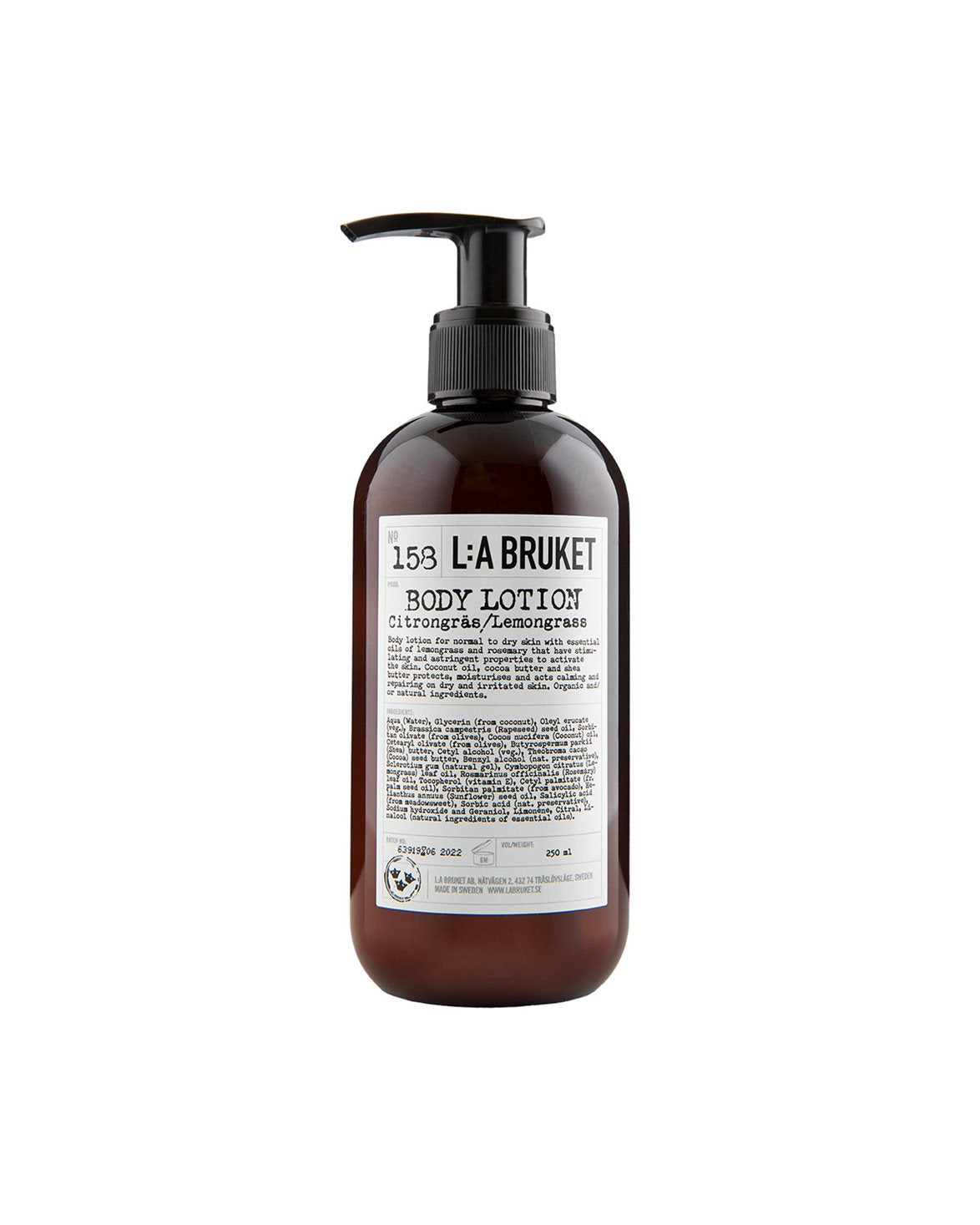 158 Body Lotion Lemongrass