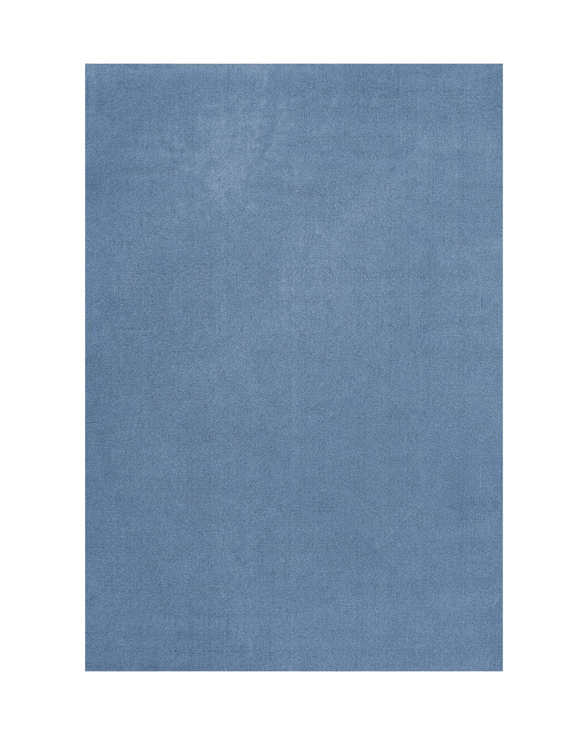 Classic Solid Wool Rug Cornflower Blue