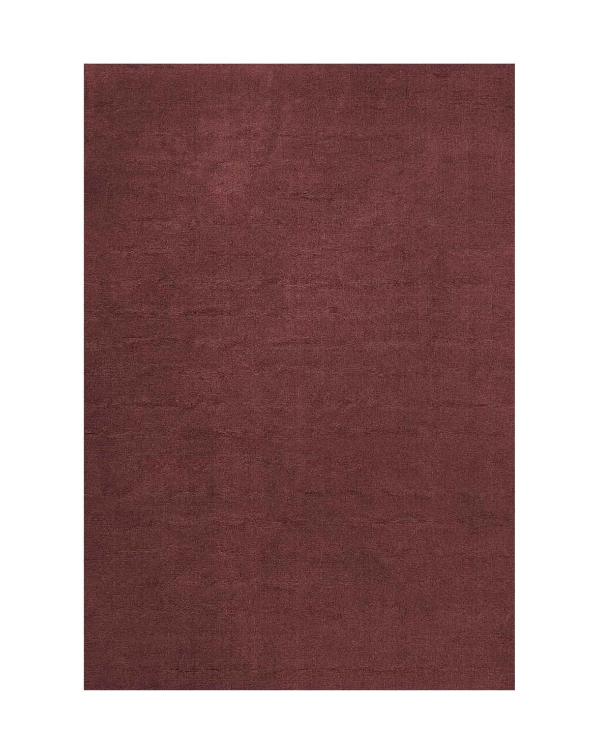 Classic Solid Wool Rug Ruby Red