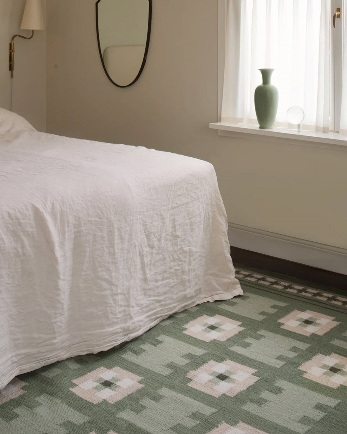 Röllakan Selma Wool Rug Sage