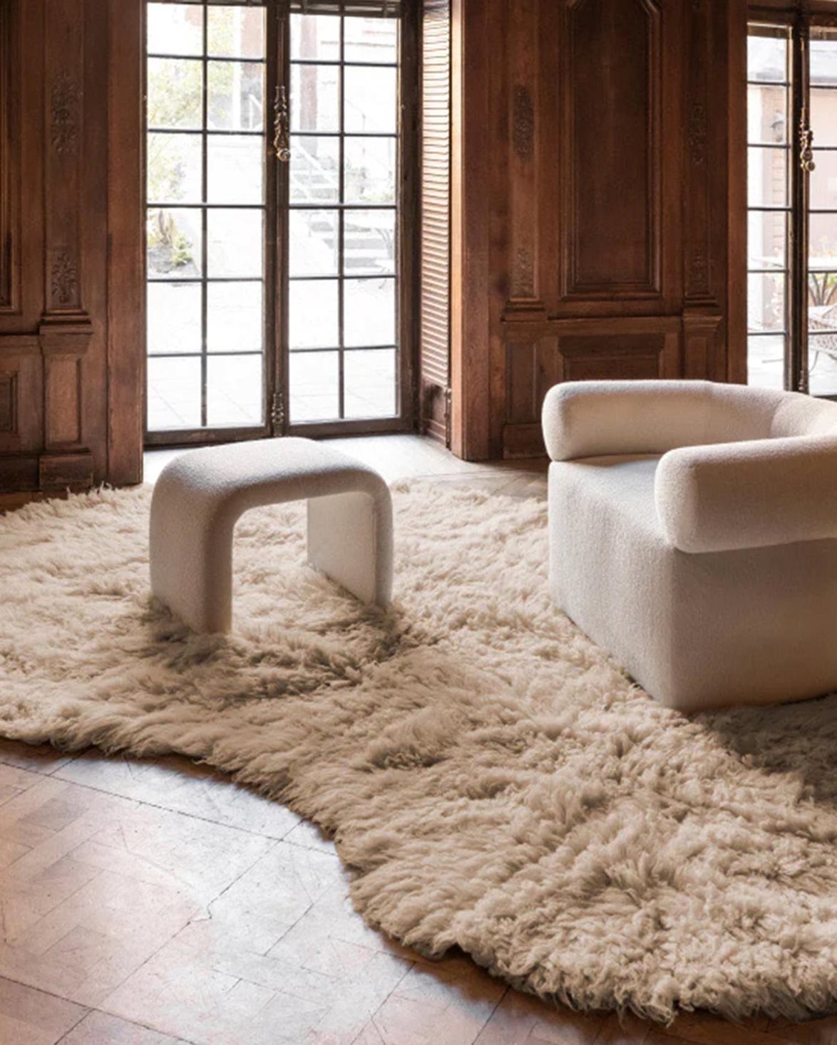 Shaggy Residue Rug Oatmeal