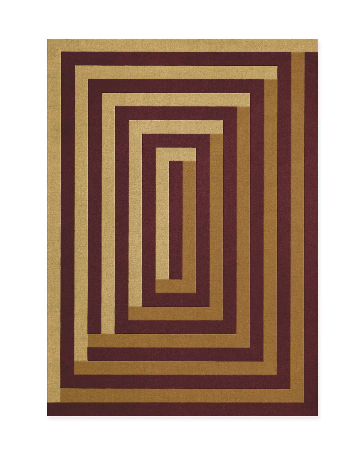 Teklan Labyrinth Rug Mulberry Sand
