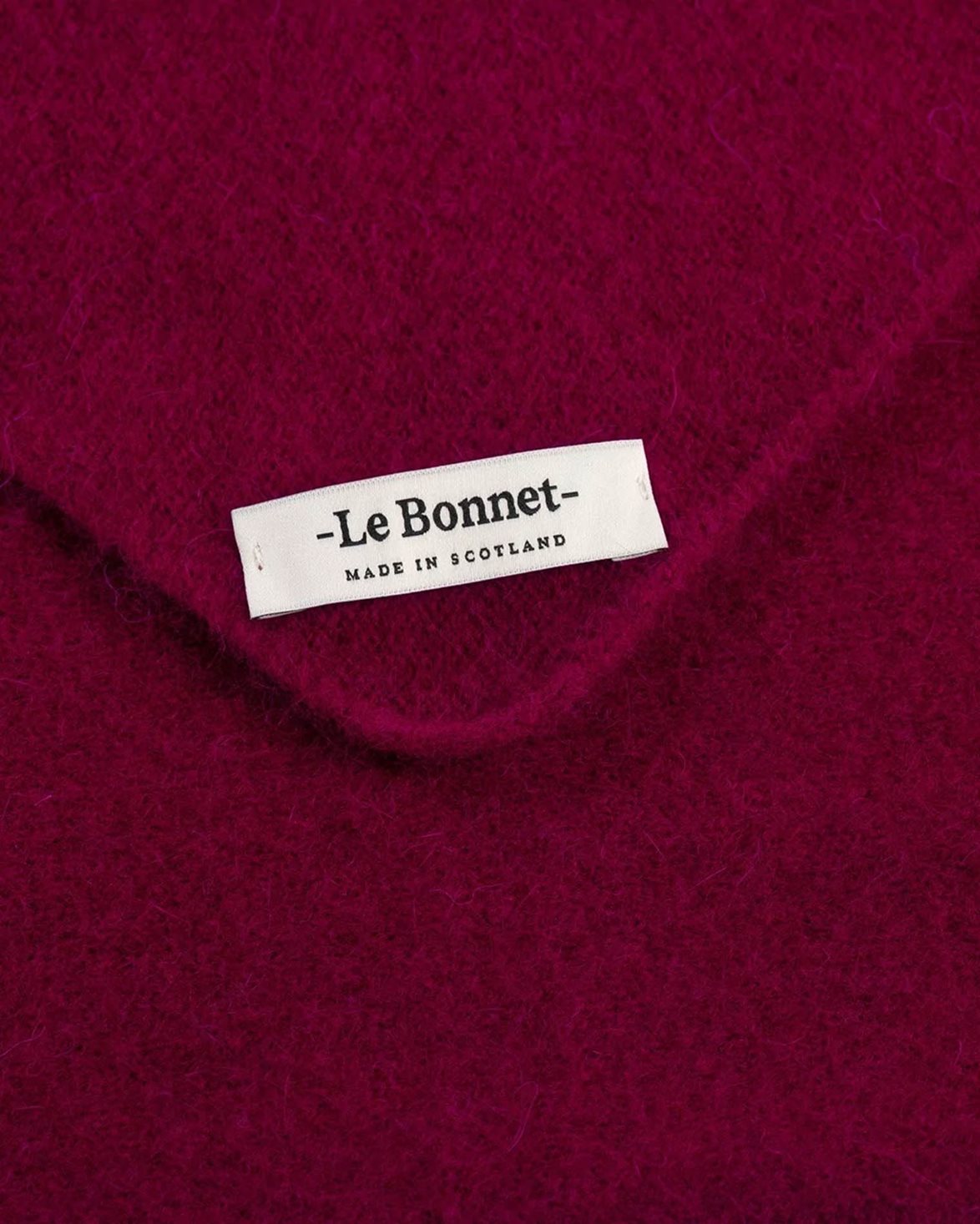 Lambswool/Caregora Bandana Scarf Wine