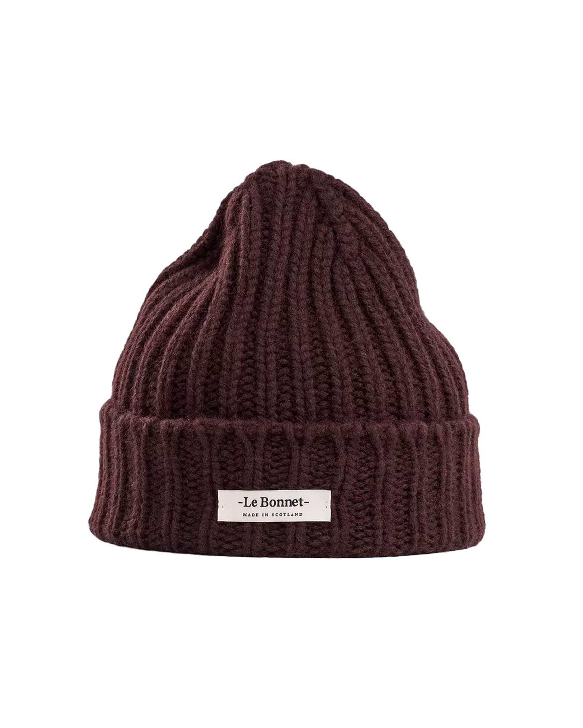 Lambswool/Caregora Logo Beanie Espresso