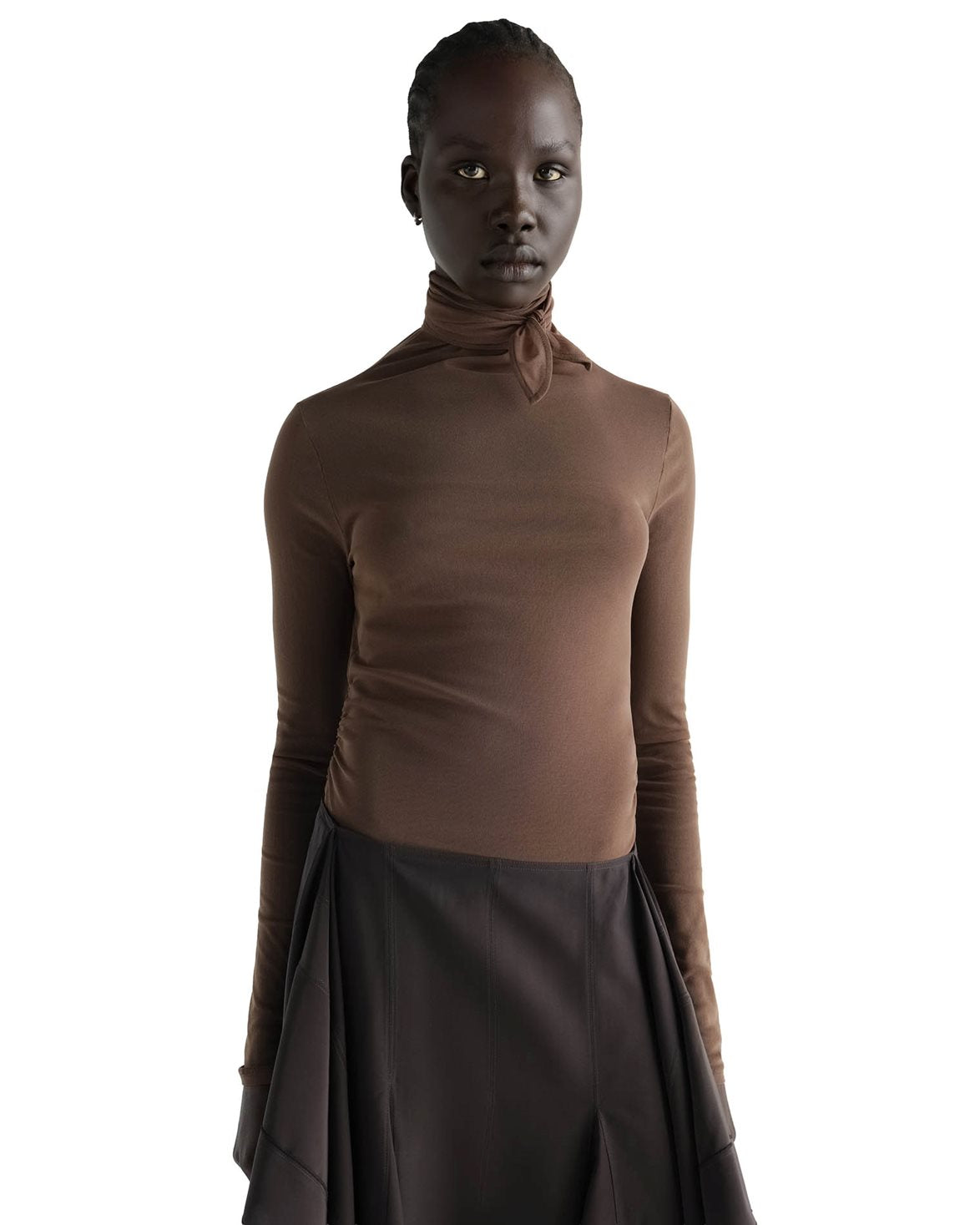 Ballerina Foulard Top Cacao