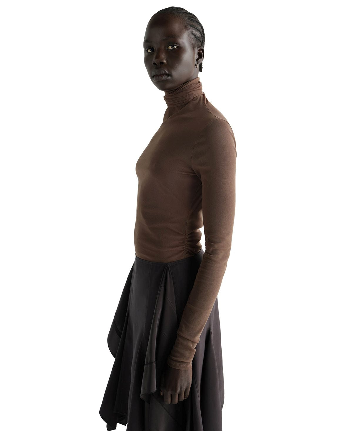 Ballerina Foulard Top Cacao