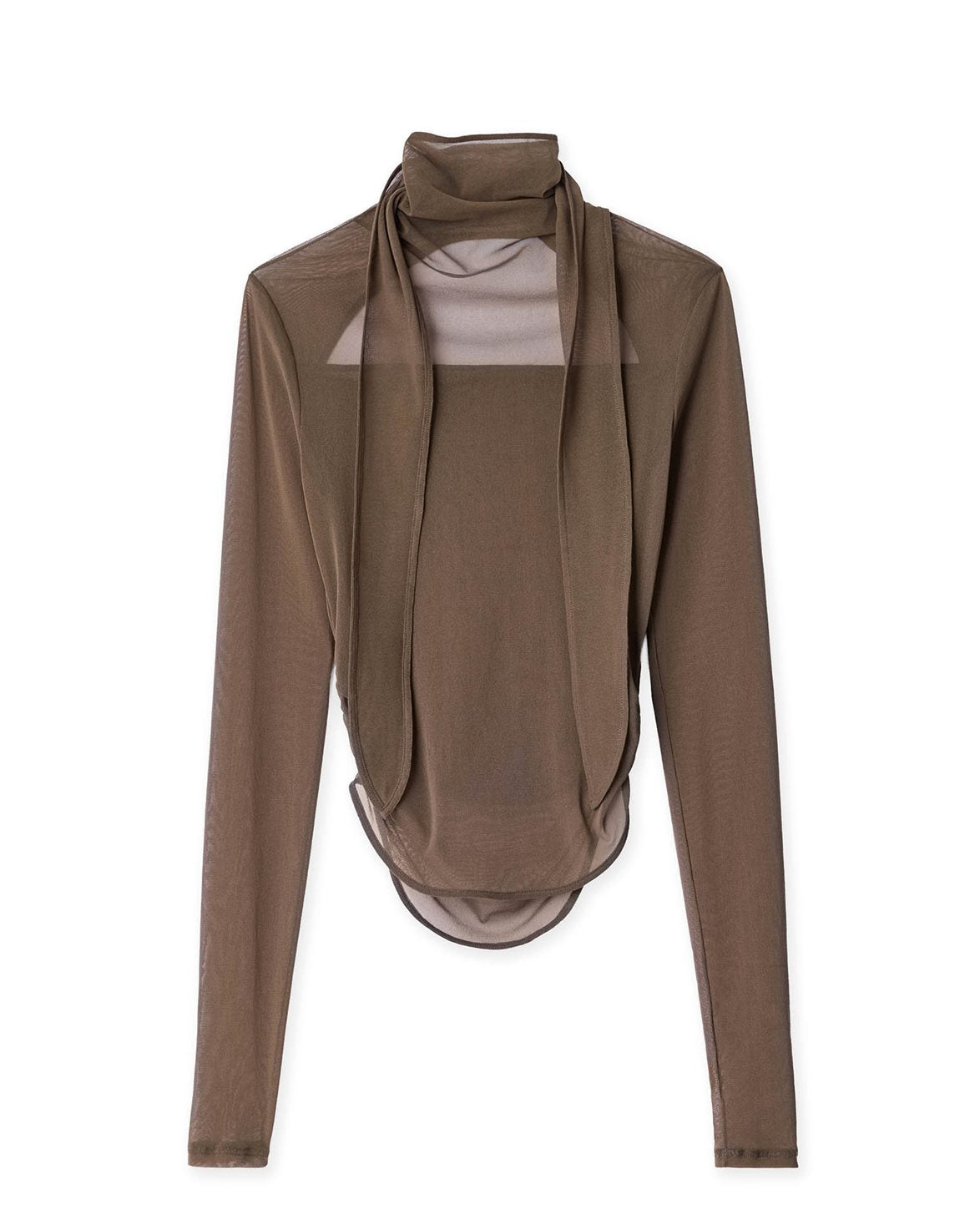 Ballerina Foulard Top Cacao