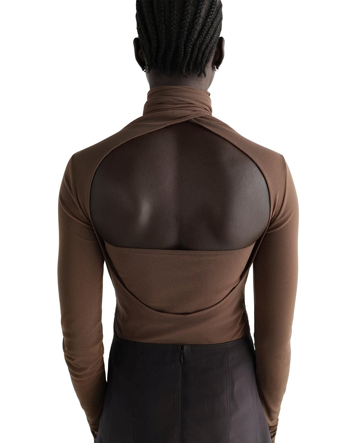 Ballerina Foulard Top Cacao