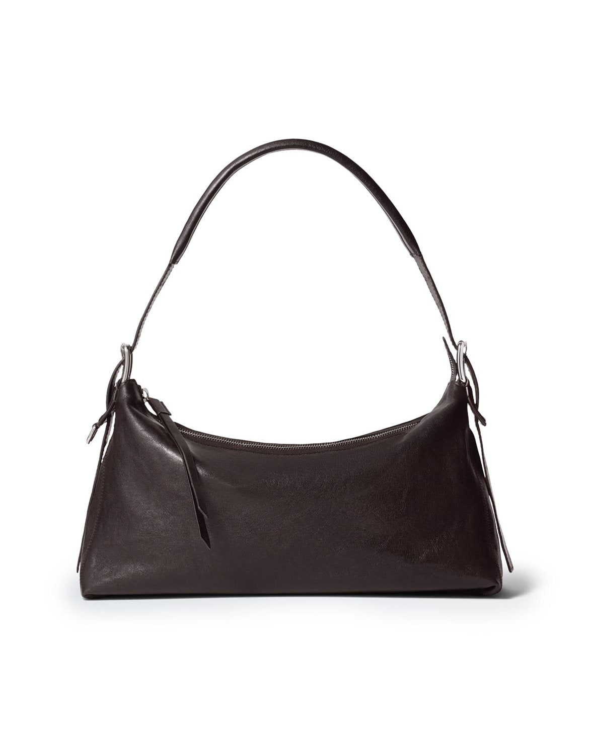 Belted Baguette Bag Dark Chocolate