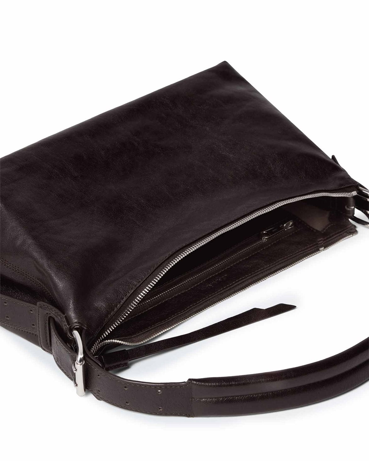 Belted Baguette Bag Dark Chocolate
