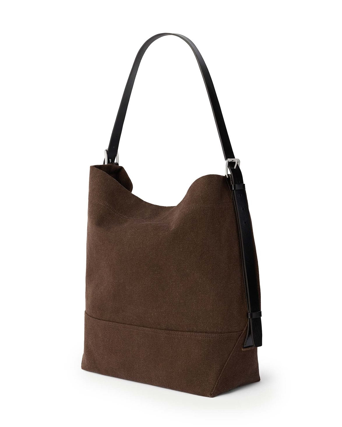 Belted Tote Bag Dark Chocolate