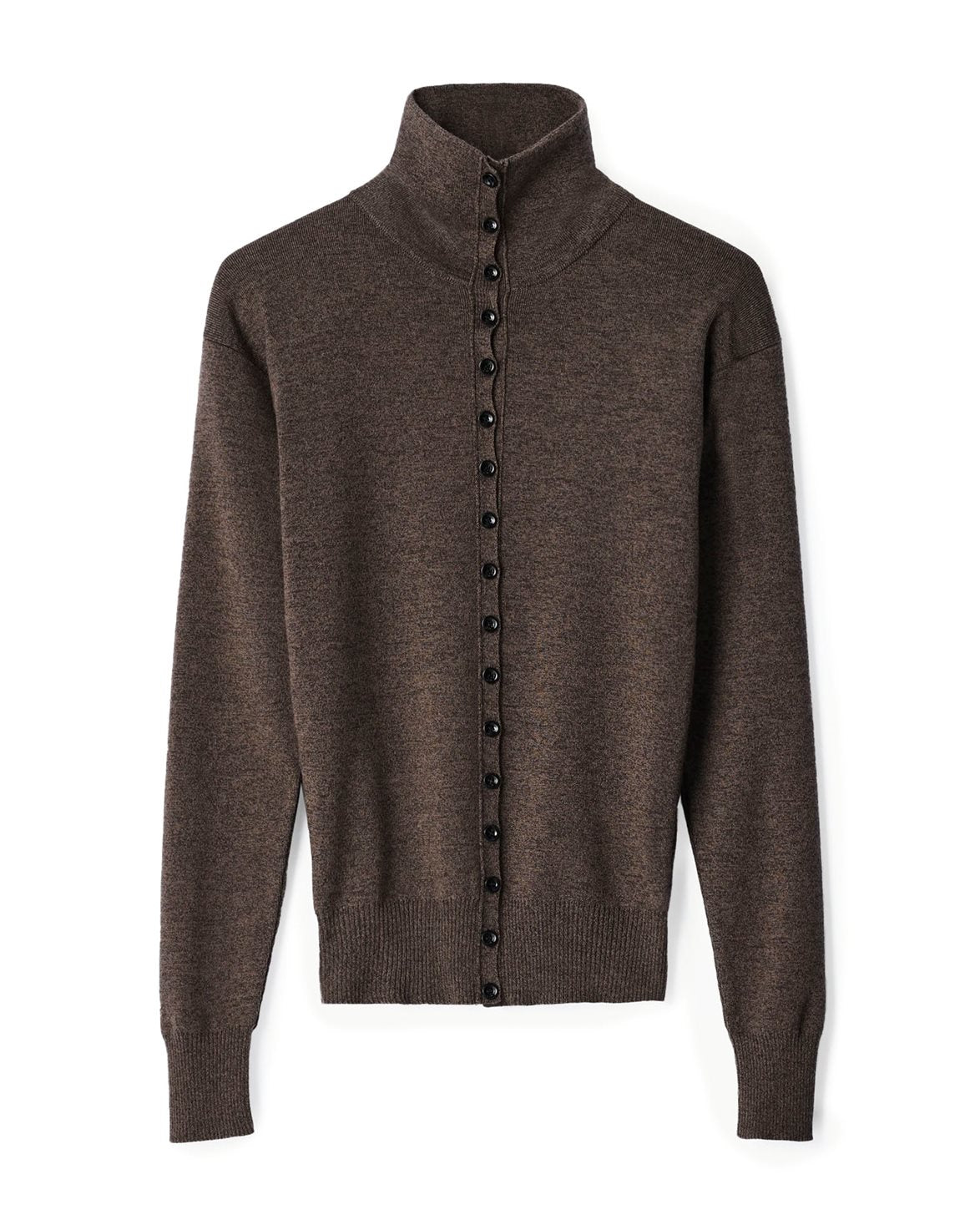 Buttoned Top Ecorce Melange
