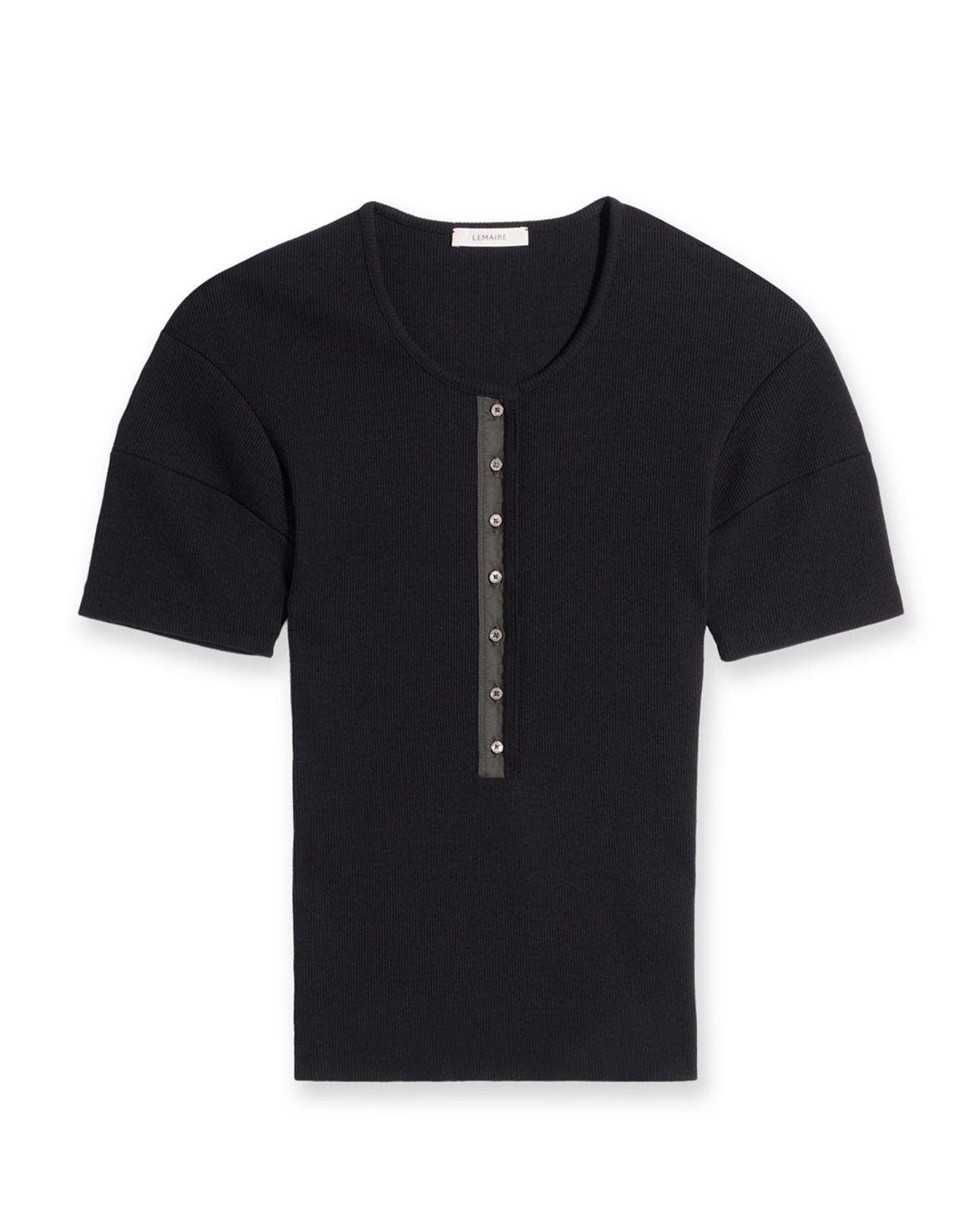 Fitted Henley Black