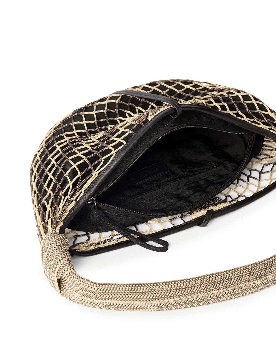 Fortune Croissant Filt Bag Light Beige/Marron Glace