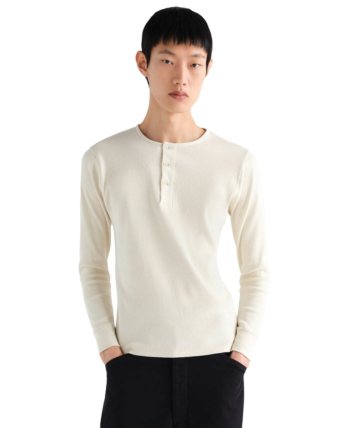 Long Sleeve Henley Enoki