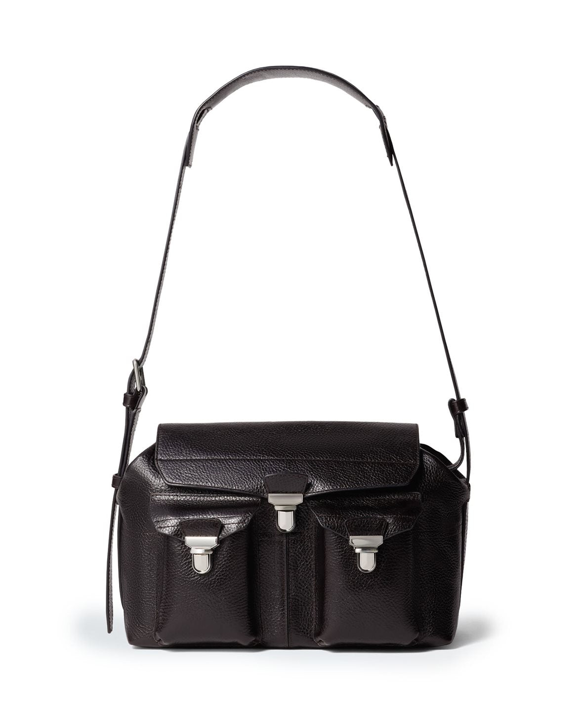 Medium Gear Bag Glossy Vegetable Leather Espresso