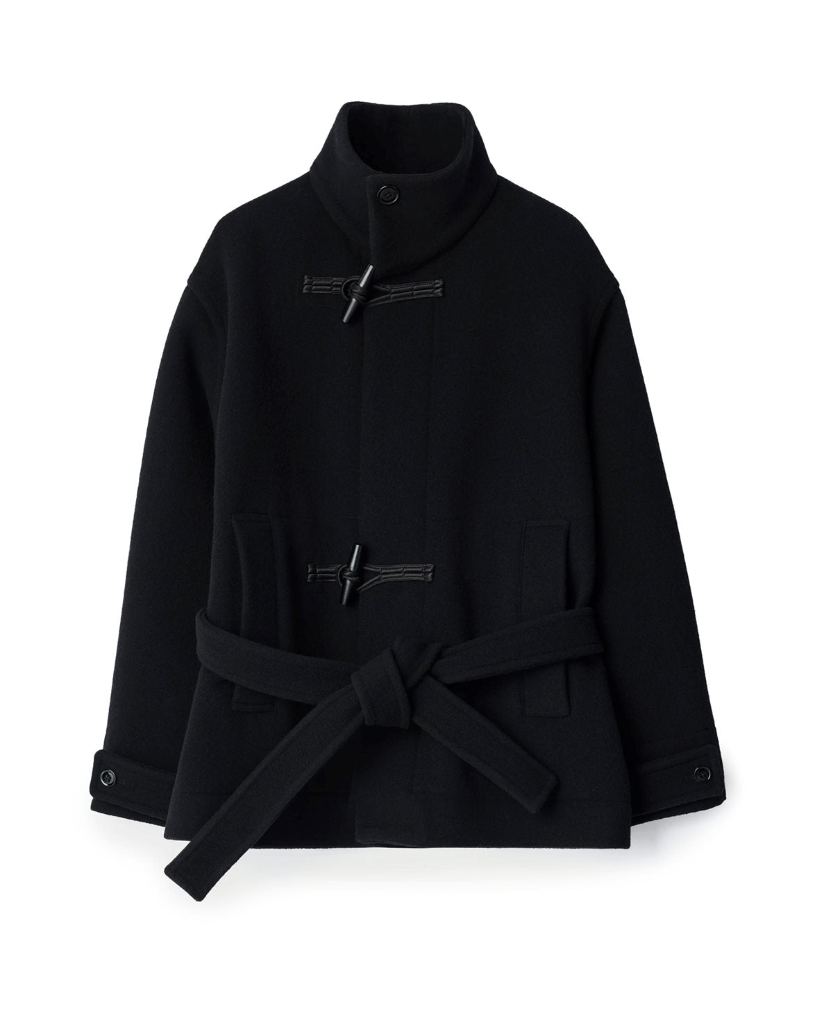 Short Duffle Coat Black