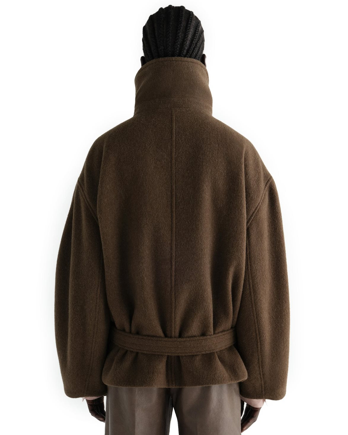 Short Wrap Coat Mud