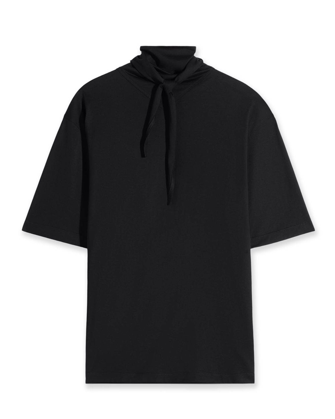 T-Shirt With Foulard Black