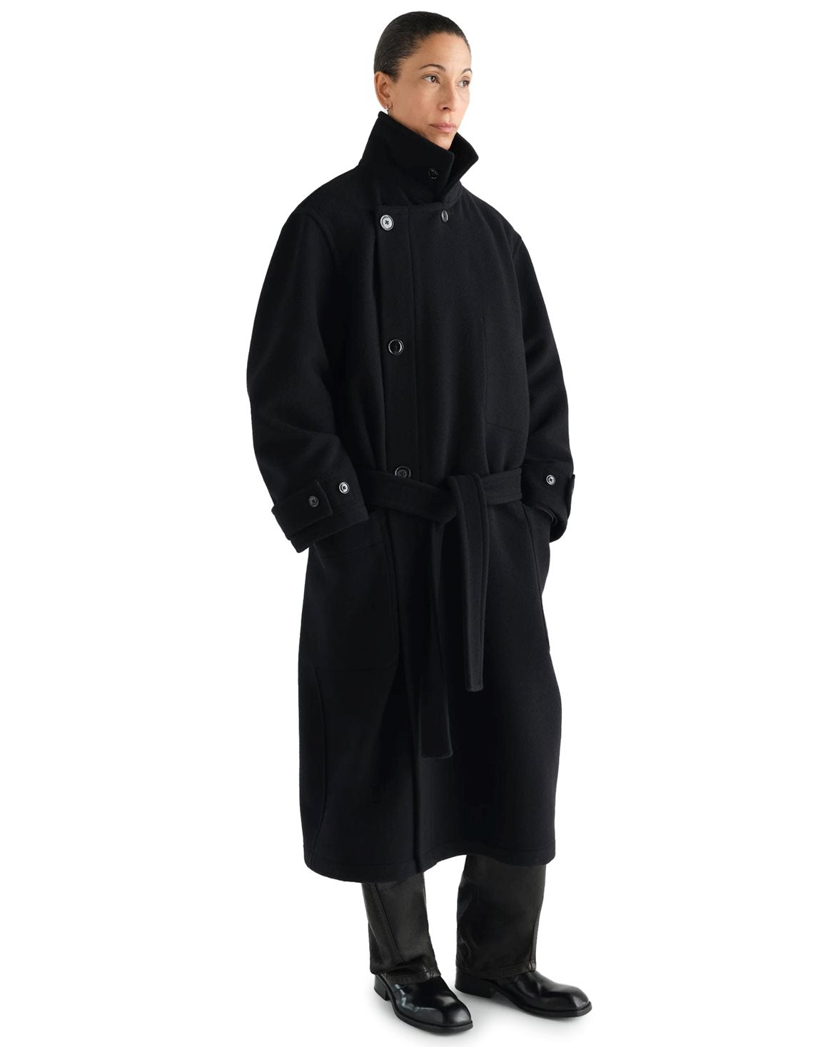 LEMAIRE 「WRAP COAT BLACK」 Wrap Coat Black