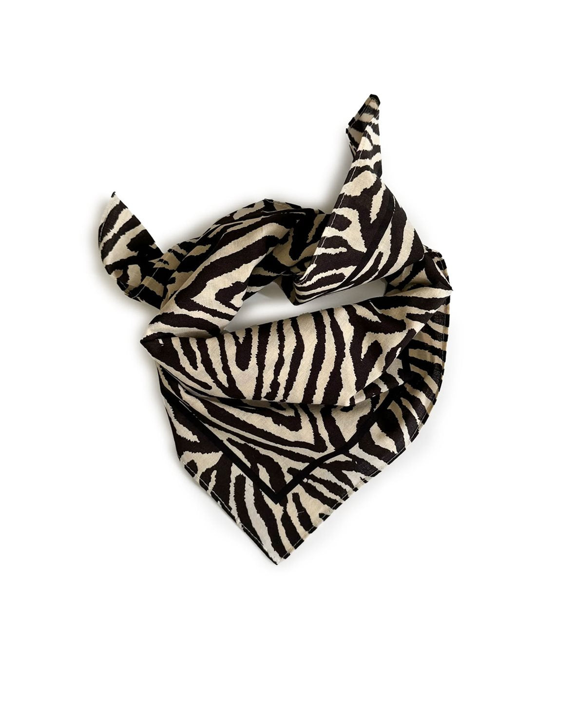 Zebra Cotton Scarf Blackwhite