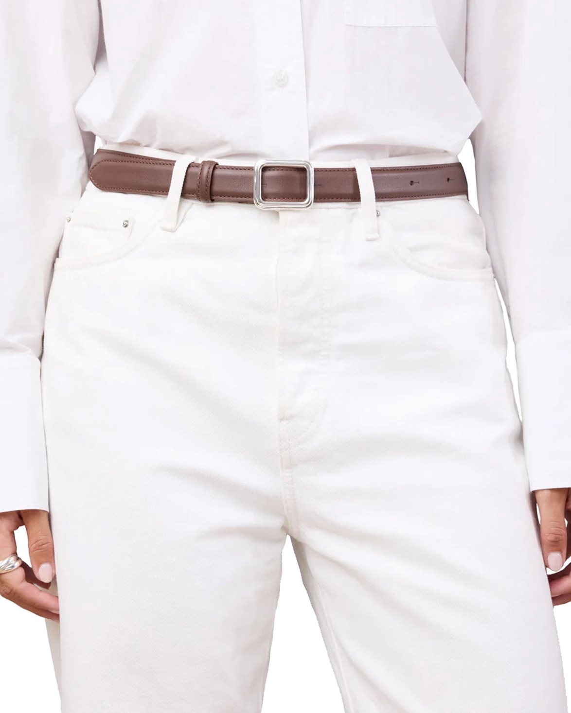 The Georgia Wide Belt Chocolate Brown