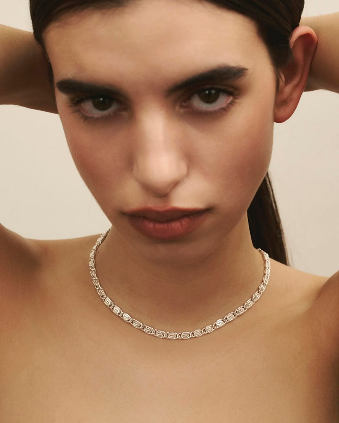 12 Mm Vortex Necklace Silver