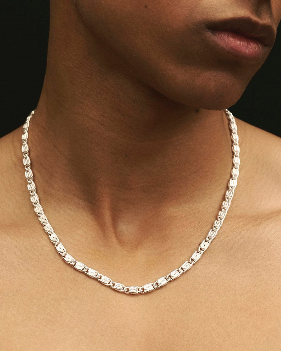 12 Mm Vortex Necklace Silver