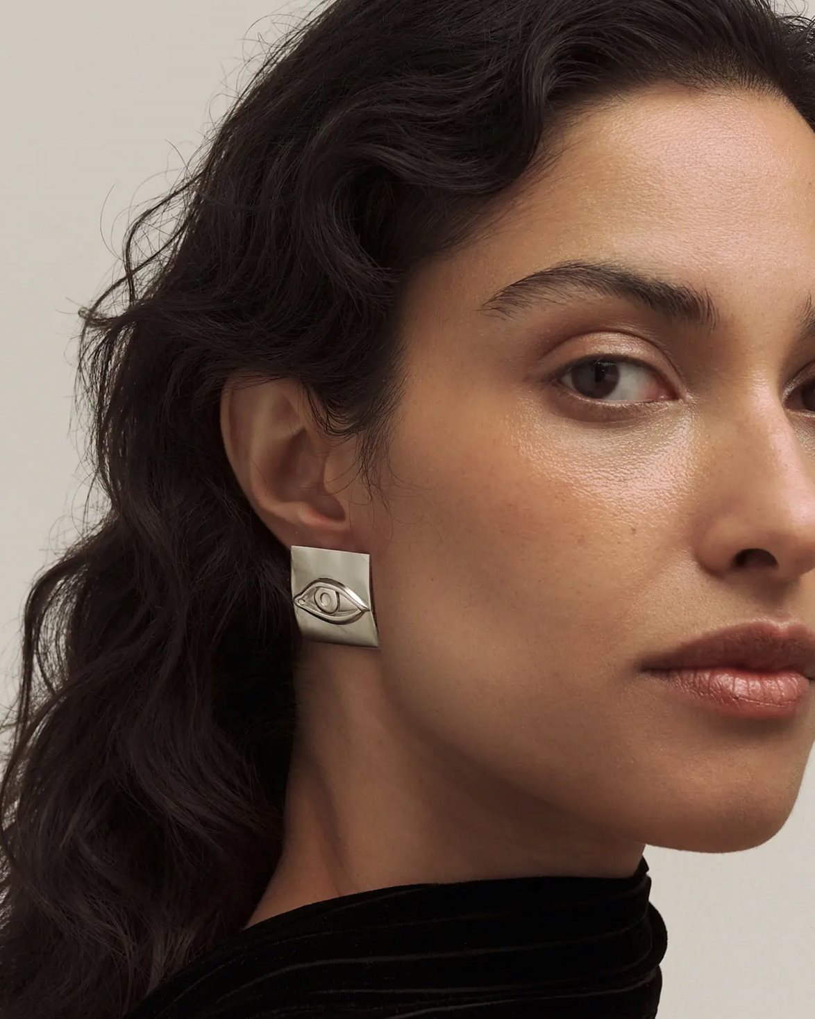Ain Mid Earrings Silver