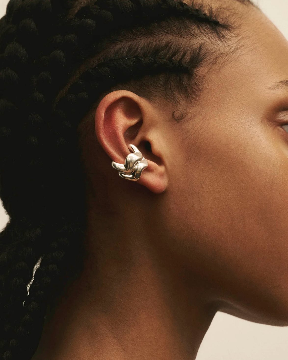 Aurea´ Polished Ear Cuff Silver