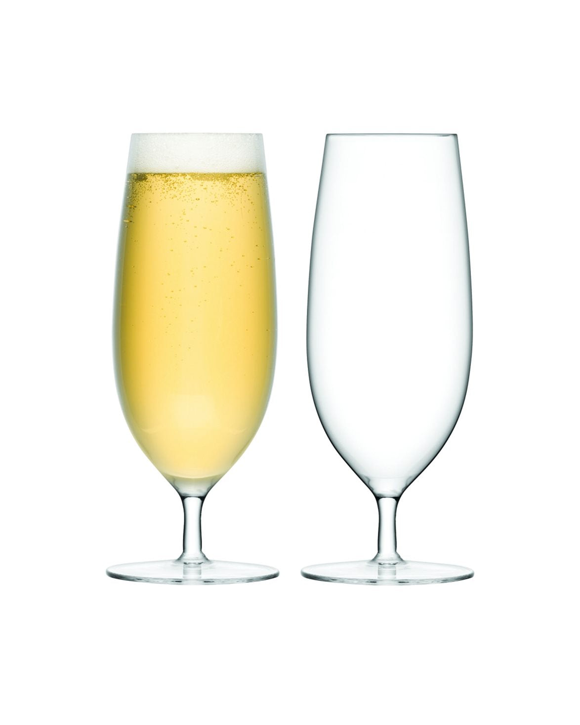 Bar Pilsner Glass Set Of 2 Clear