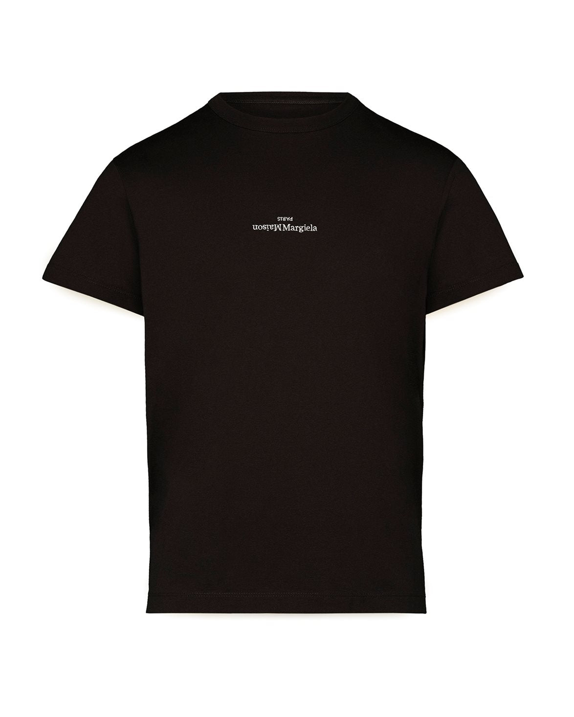 Distorted Embroidered Logo T-Shirt Black