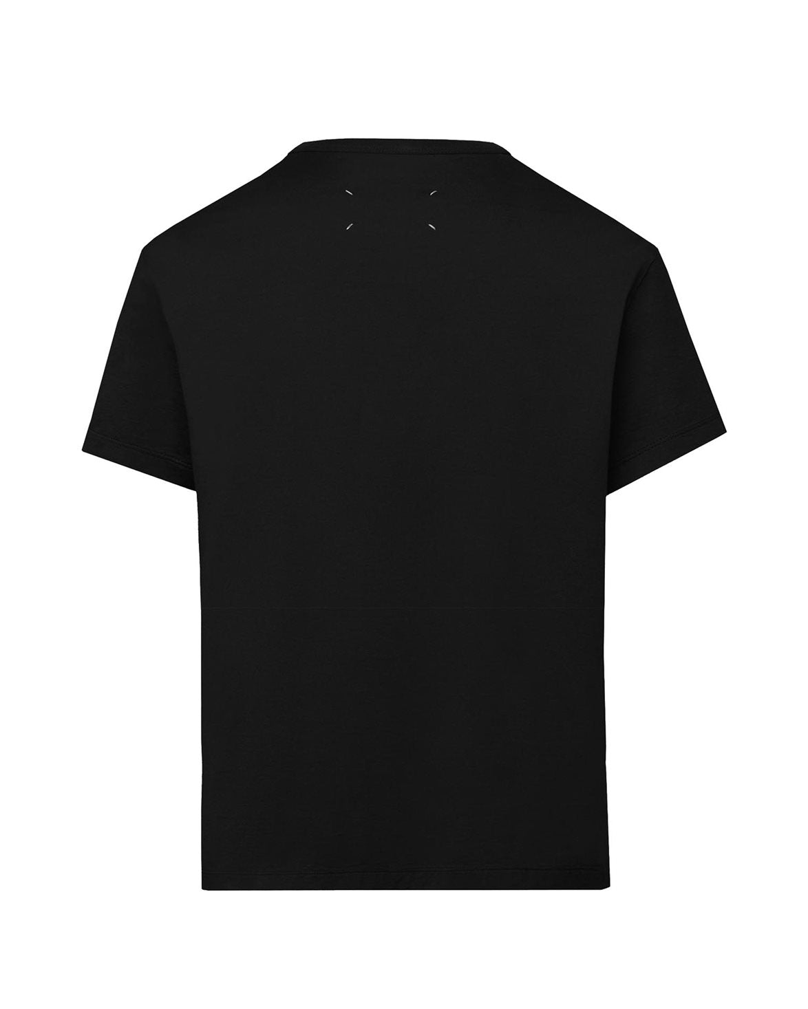 Distorted Embroidered Logo T-Shirt Black