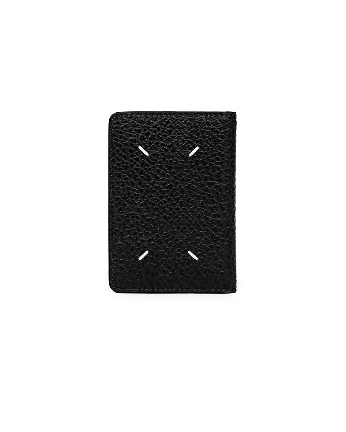 Four Stitches Folded Cardholder Black