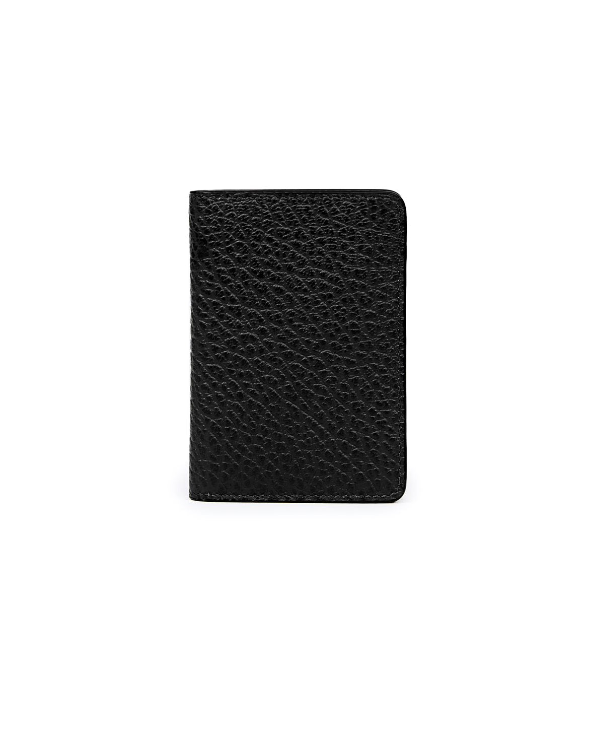 Four Stitches Folded Cardholder Black