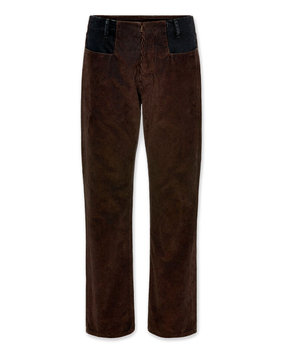 Re-Worked Waistless Trousers Dark Brown