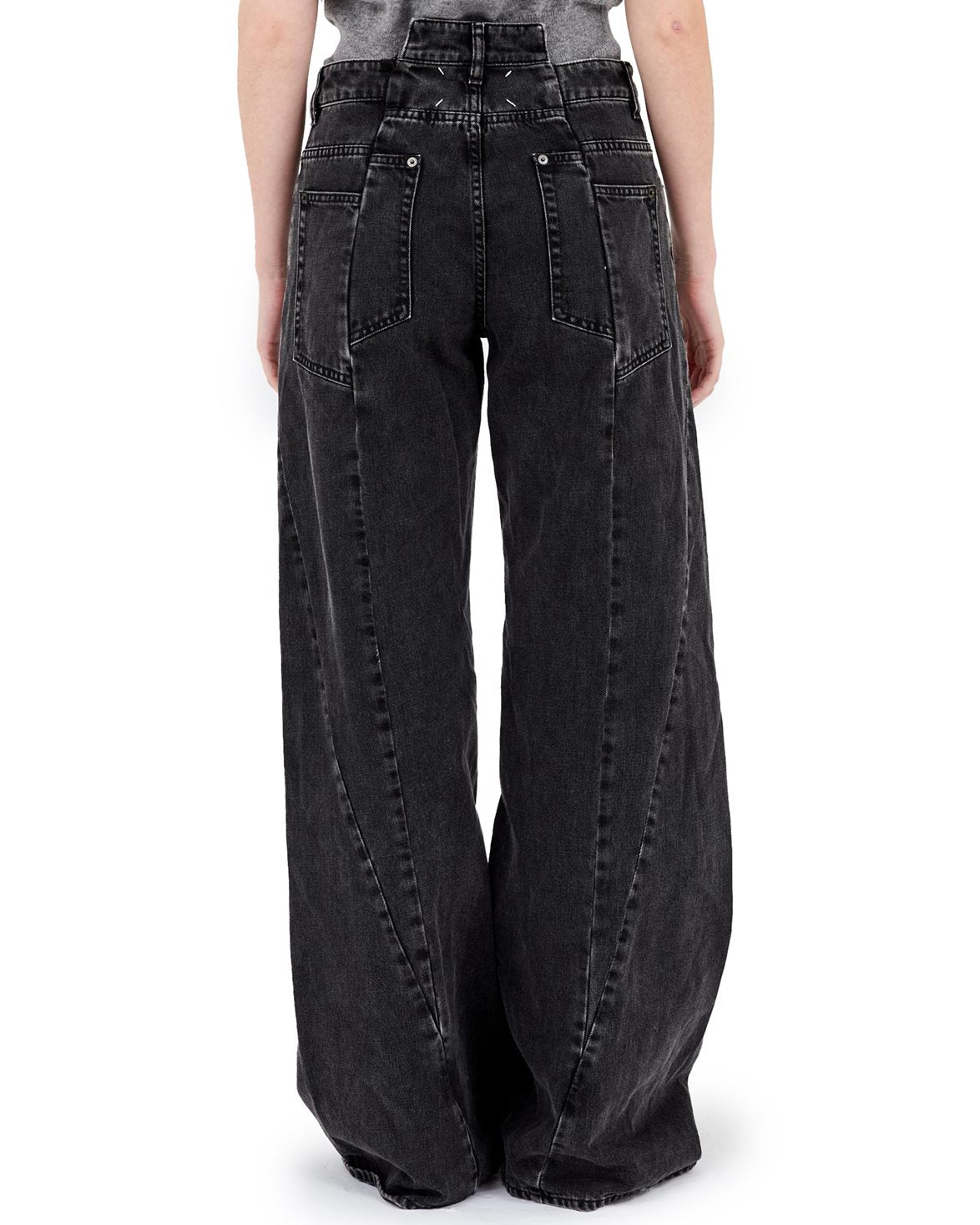 Reworked Denim Jeans Medium Black Stone