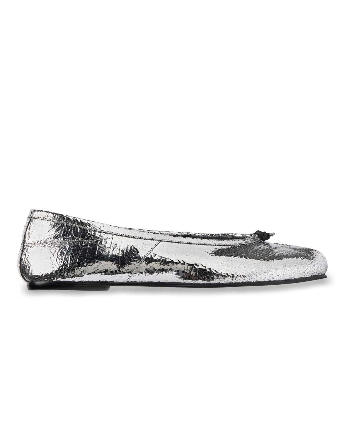 Tabi Ballerina Flats Silver