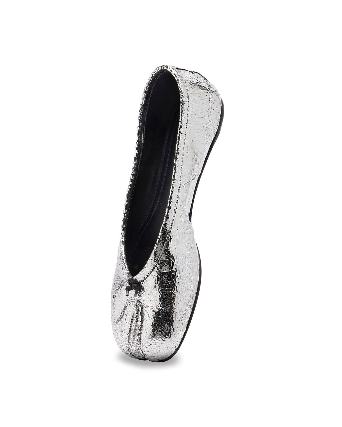 Tabi Ballerina Flats Silver