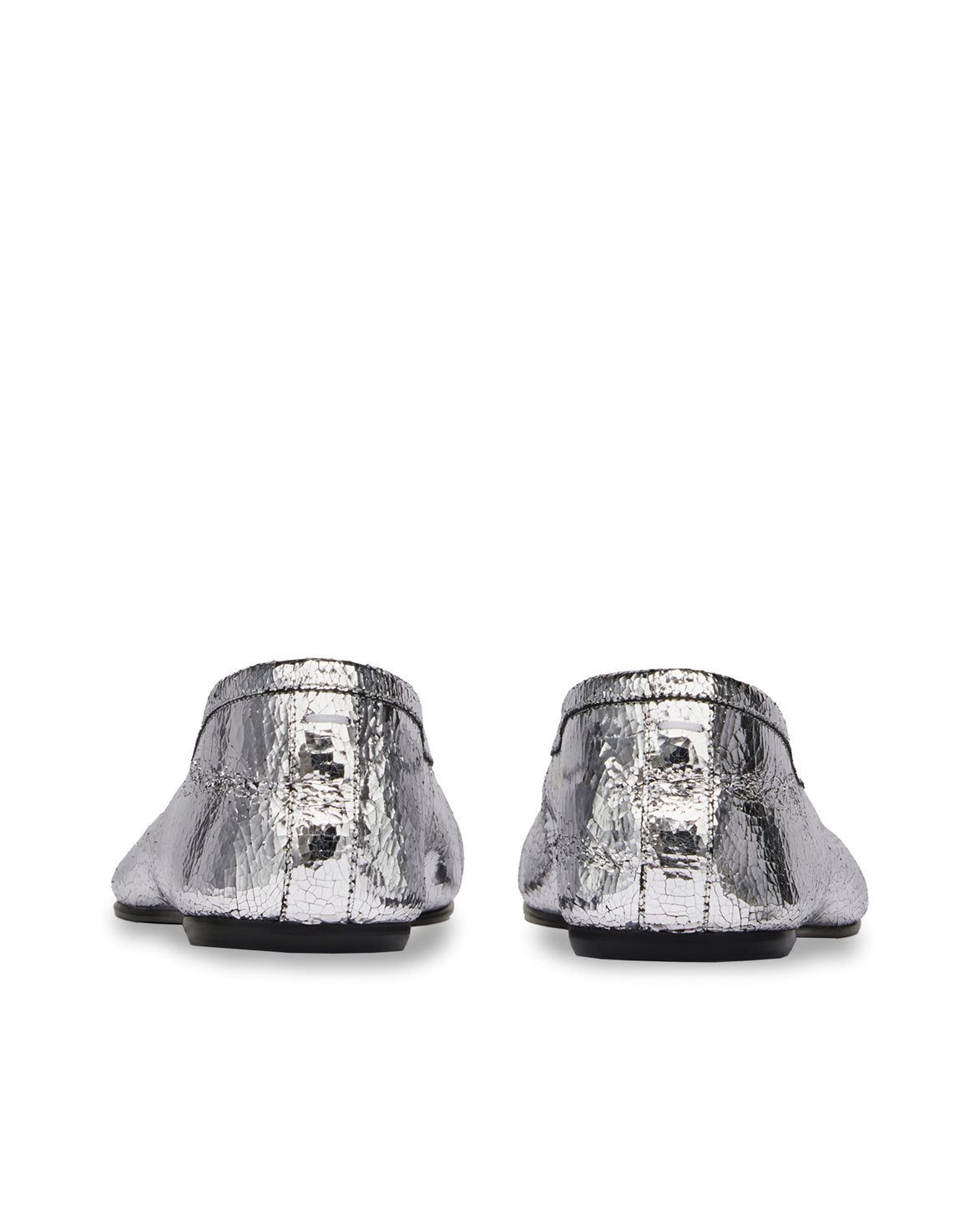 Tabi Ballerina Flats Silver