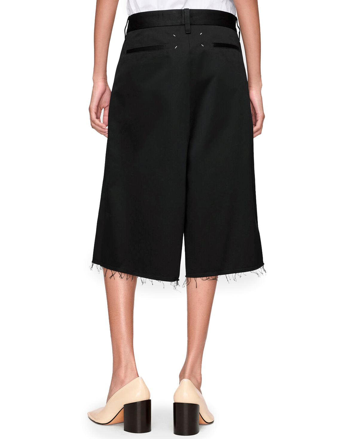 Wrap Bermuda Shorts Black